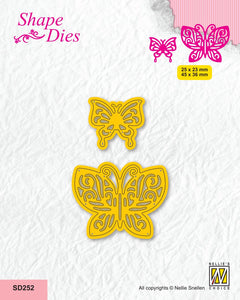 Nellie's Choice Shape Die - Garden - 2 Butterflies-2-1