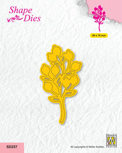 Nellie's Choice Shape Die - Garden - Branch With Fruits-1