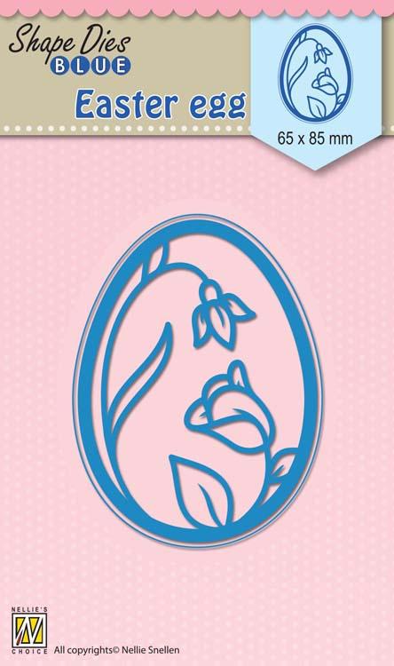 Nellie's Choice - Shape Die Blue Easter Egg-2