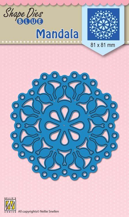 Nellie's Choice - Shape Die Blue Mandala-1