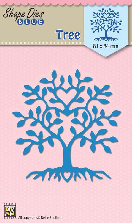 Nellie's Choice - Shape Die Blue Tree-1