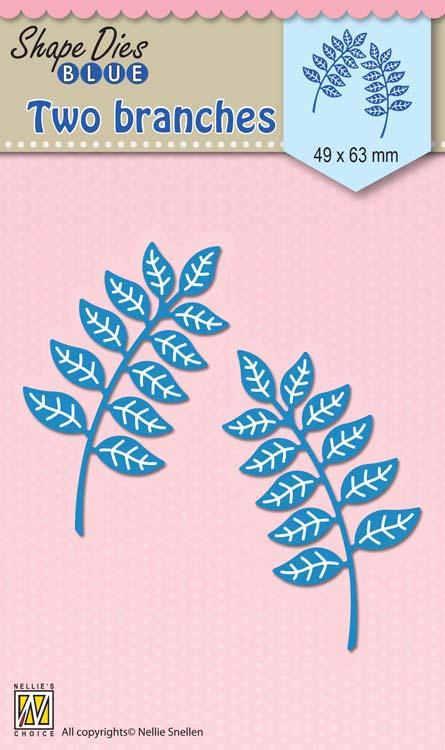 Nellie's Choice - Shape Die Blue Two Branches-1