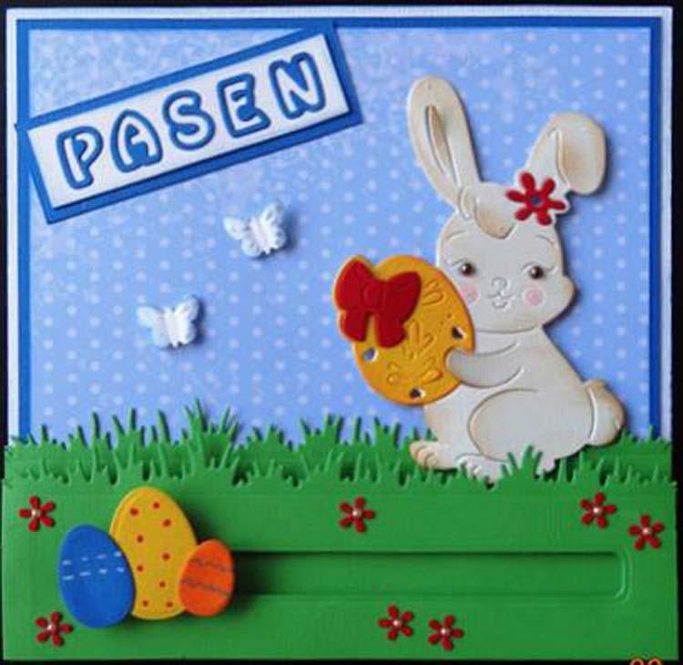 Nellie's Choice - Shape Die Blue Easter Bunny-2