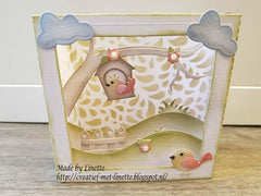Nellie's Choice - Shape Die Blue Birdhouse-2