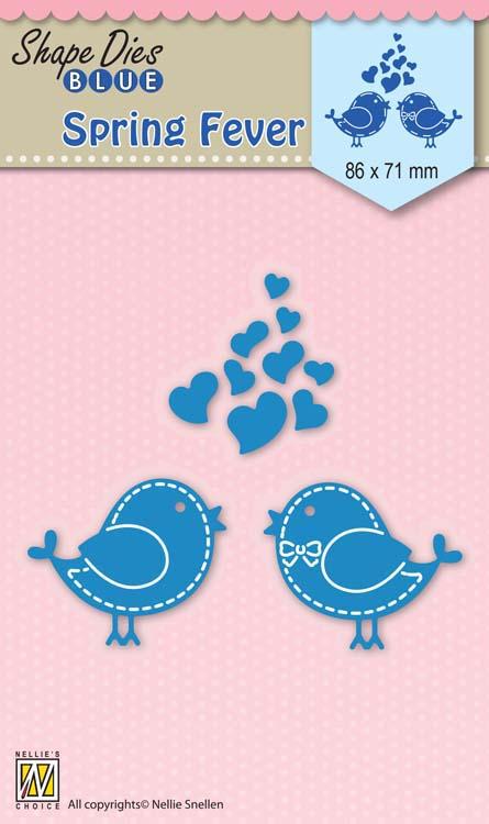 Nellie's Choice - Shape Die Blue Spring Fever-1