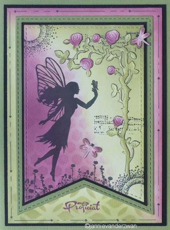 Nellie's Choice - Shape Die Blue Roses Corner 2-2