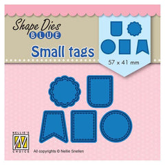Nellie's Choice Shape Dies Blue Small Tags-1