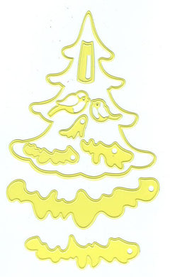 Shape Die Lene Design - Snowy Tree with Birds-2