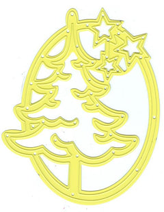 Shape Die Lene Design - Tree with Stars-1