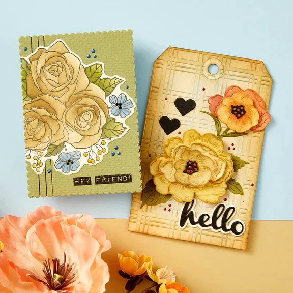 Troqueles grabados Vintage Florals de la colección From the Garden de Wendy Vecchi-6