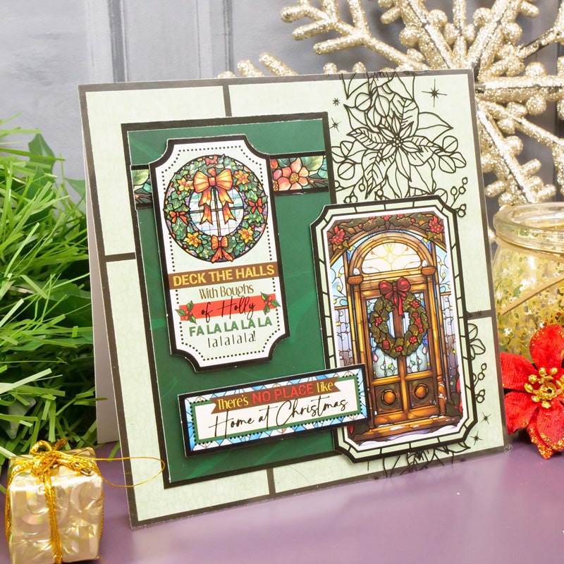 Stained Glass Christmas Luxury Foiled Acetate-5