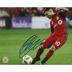 Sebastian Giovinco Autographed Toronto FC Free Kick 8x10 Photo-1