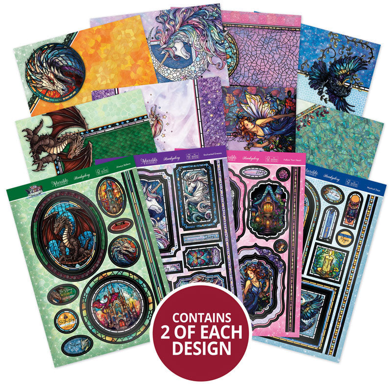 Stained Glass Mystical Worlds Luxury Topper Collection-1