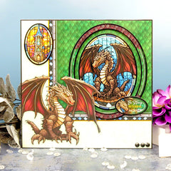 Stained Glass Mystical Worlds Luxury Topper Collection-2