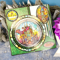 Stained Glass Mystical Worlds Luxury Topper Collection-4