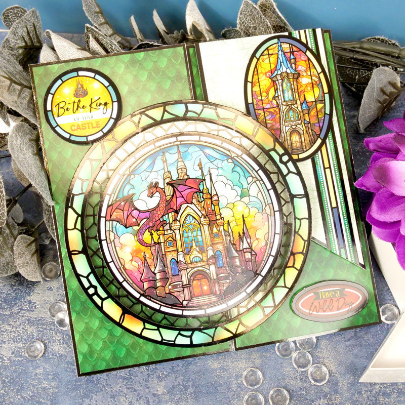Stained Glass Mystical Worlds Luxury Topper Collection-4