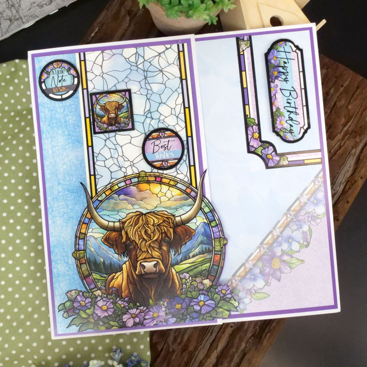 Stained Glass Wonderful Wildlife Luxury Topper Collection-7