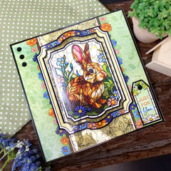 Stained Glass Wonderful Wildlife Luxury Topper Collection-12