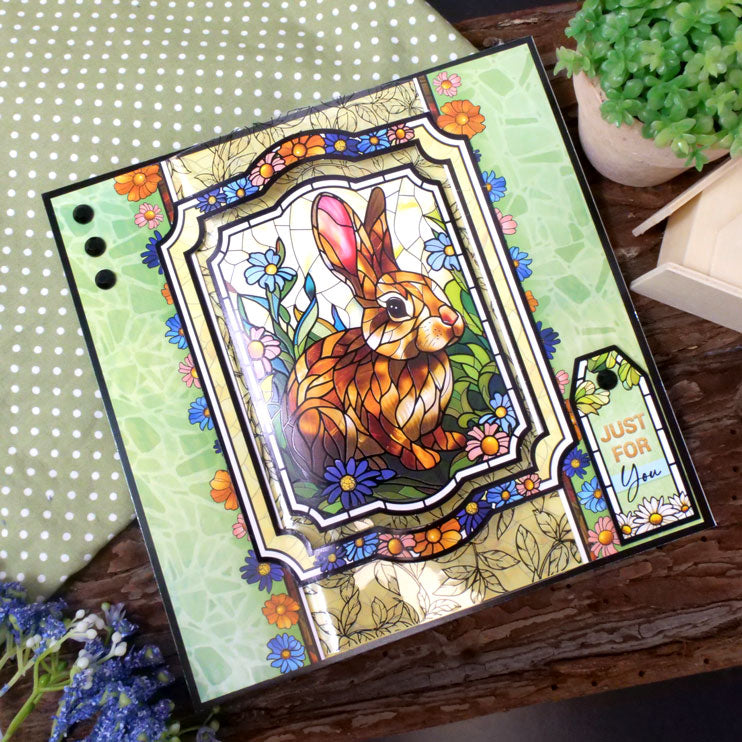 Stained Glass Wonderful Wildlife Luxury Topper Collection-12