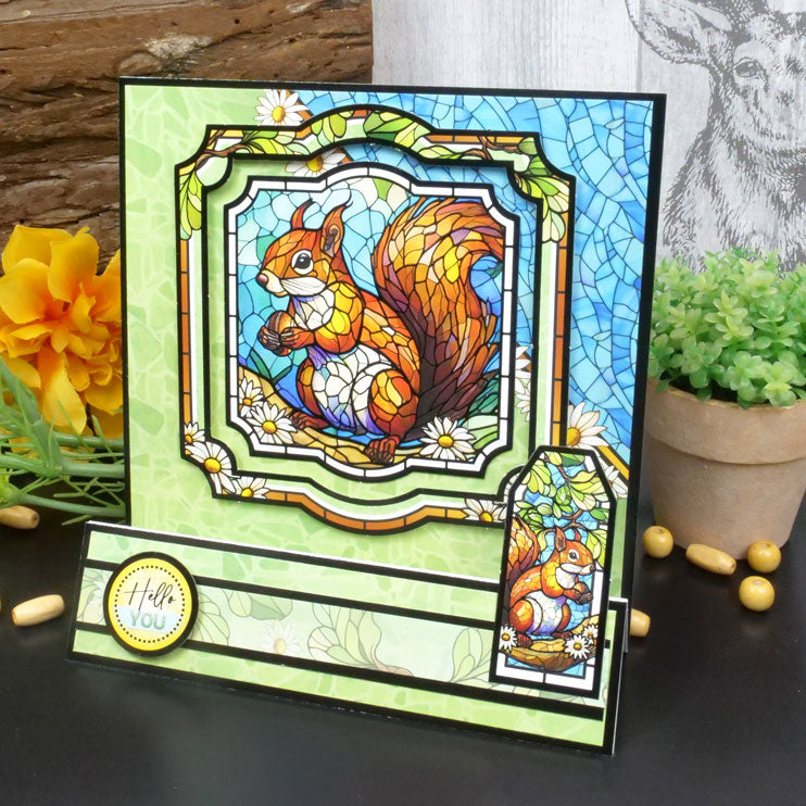 Stained Glass Wonderful Wildlife Luxury Topper Collection-13