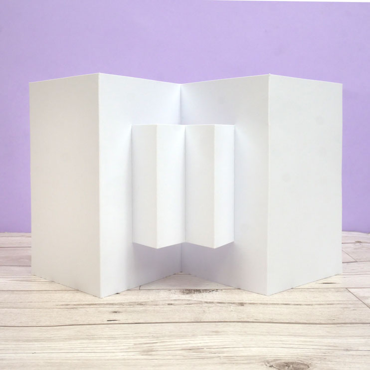 Cartes et enveloppes de luxe prédécoupées – Panneaux centraux pop-up-1