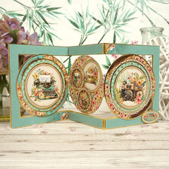 Cartes et enveloppes de luxe prédécoupées – Panneau triple cercle-2