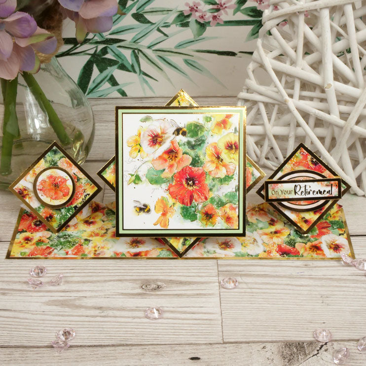Cartes et Enveloppes Préformées Luxe - Chevalet Triple Diamant-3