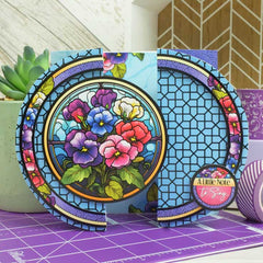 Luxury Shaped Card Blanks & Envelopes - Circle Gatefold-5