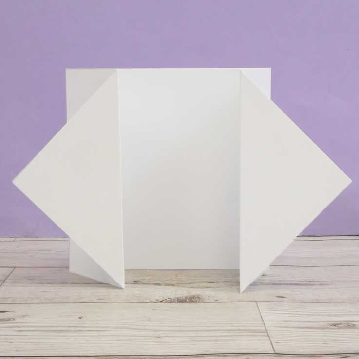 Luxury Shaped Card Blanks & Envelopes - Diamond Gatefold-1