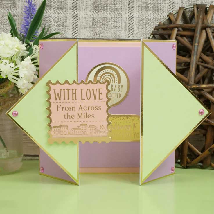 Luxury Shaped Card Blanks & Envelopes - Diamond Gatefold-3