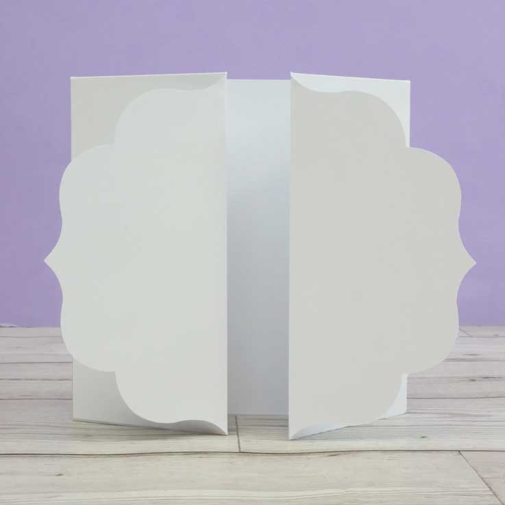 Luxury Shaped Card Blanks & Envelopes - Label Gatefold-1