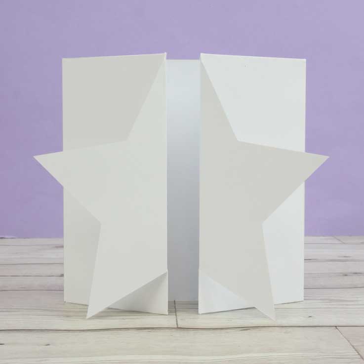 Luxury Shaped Card Blanks & Envelopes - Star Gatefold-1