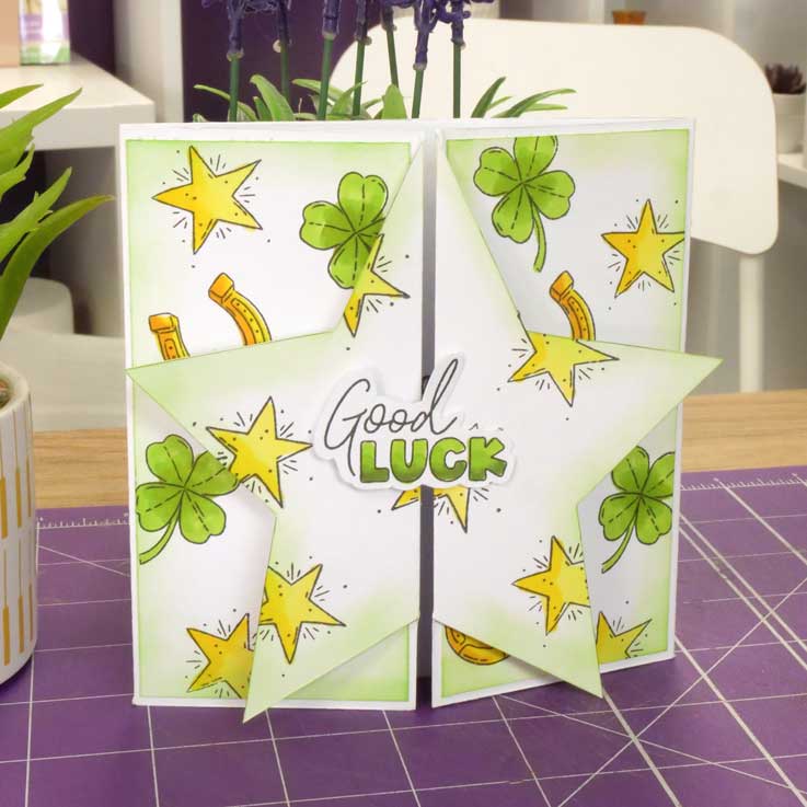 Luxury Shaped Card Blanks & Envelopes - Star Gatefold-4