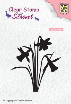 Clear Stamp Silhouette Daffodil-1