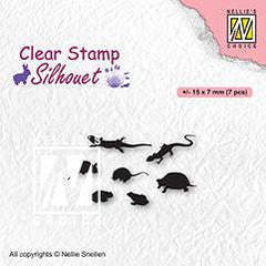 Clear Stamp Silhouette Small Animals-1