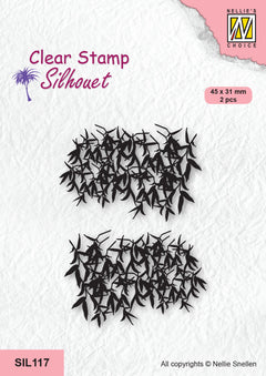 Nellie's Choice Clear Stamp Silhouette - Crowns Of Tree - Willow-1