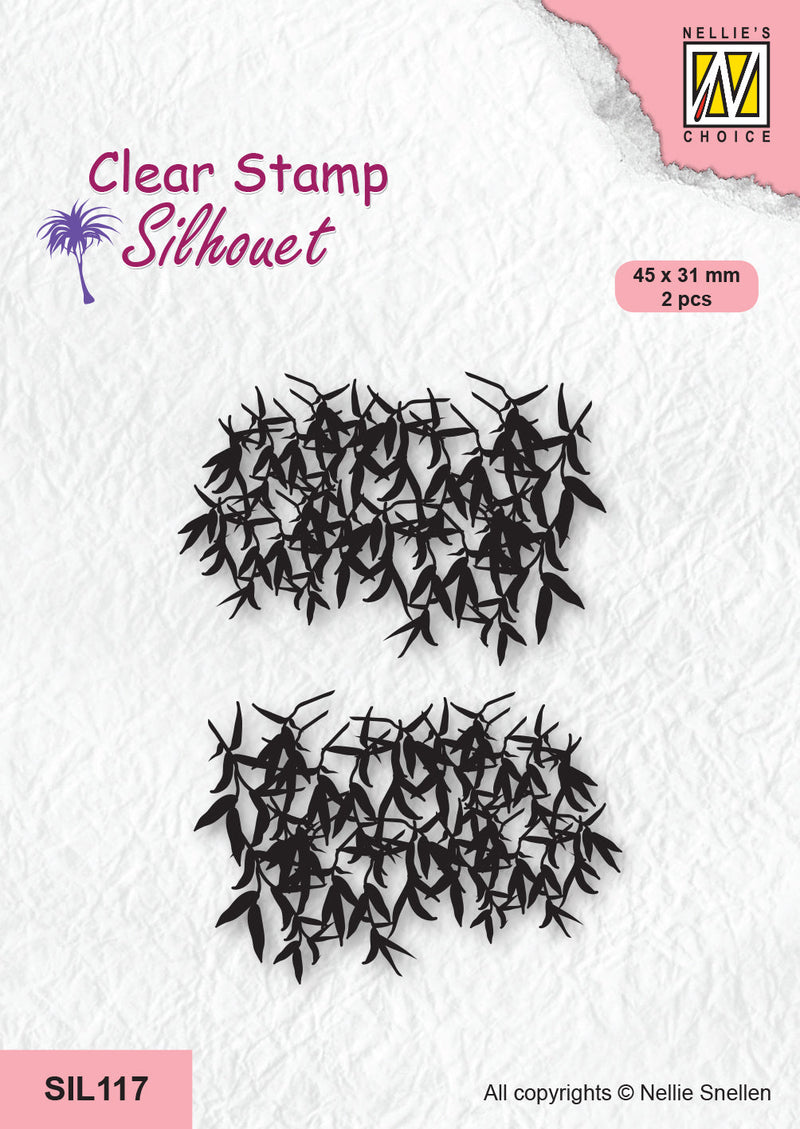 Nellie's Choice Clear Stamp Silhouette - Crowns Of Tree - Willow-1