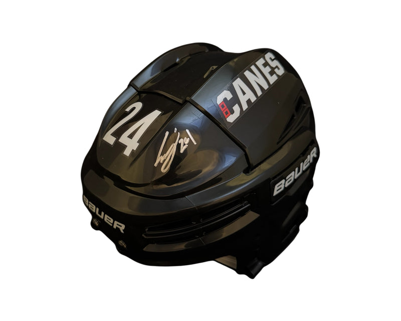 Seth Jarvis Autographed Carolina Hurricanes Bauer Replica Helmet-1
