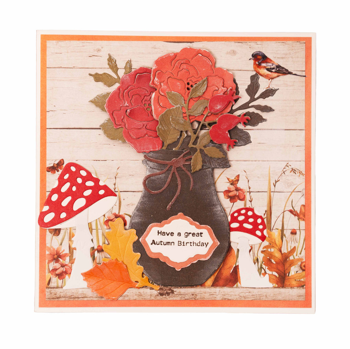 SL Matrice de découpe Scène d'automne Bouquet d'automne 105x141x1mm 12 pièces n°695-3