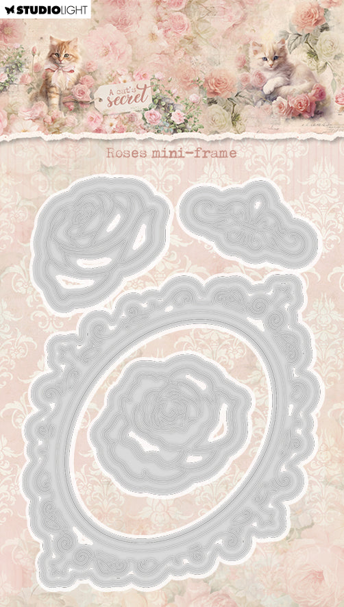 SL Cutting Die Roses Mini-Frame A Cat's Secret 9 Pieces-1