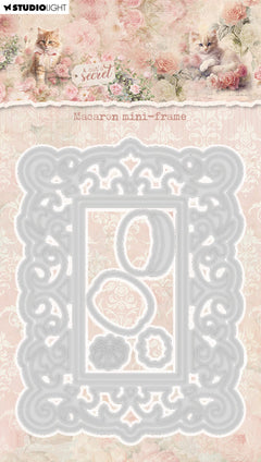 SL Cutting Die Macaron Mini-Frame A Cat's Secret 7 Pieces-1