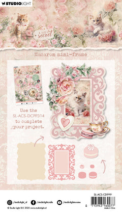 SL Cutting Die Macaron Mini-Frame A Cat's Secret 7 Pieces-2