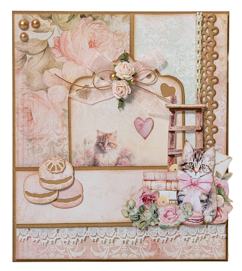 SL Designer Paper Pad Background Paper A Cat's Secret 36 Sheets-6