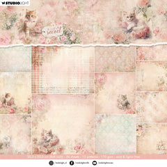 SL Designer Paper Pad Background Paper A Cat's Secret 36 Sheets-1