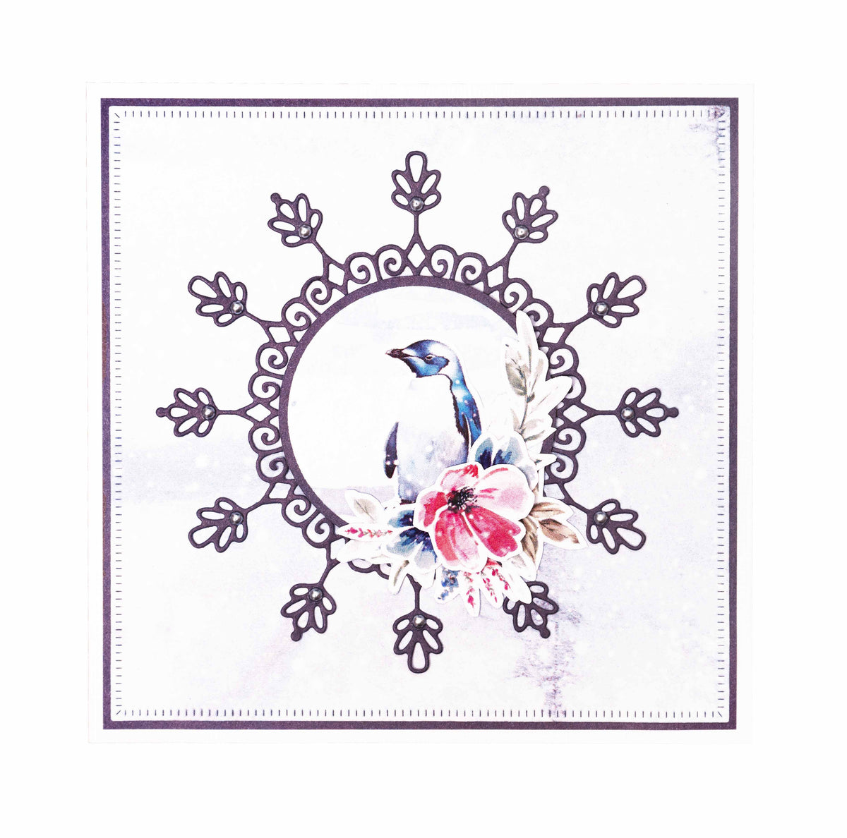 Troqueles de corte SL Mandalas de nieve Invierno ártico 105x144x1mm 3 piezas n.º 762-3
