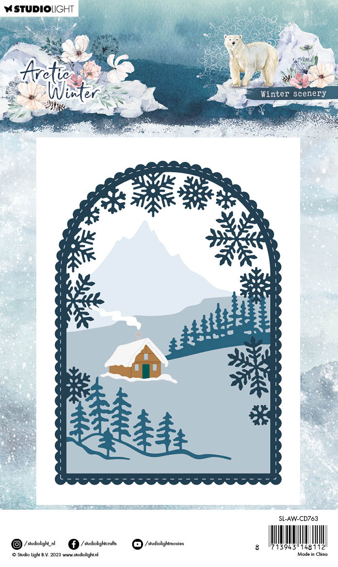 SL Matrices de découpe Paysage d'hiver Artic Hiver 100x143x1mm 14 PC nr.763-2