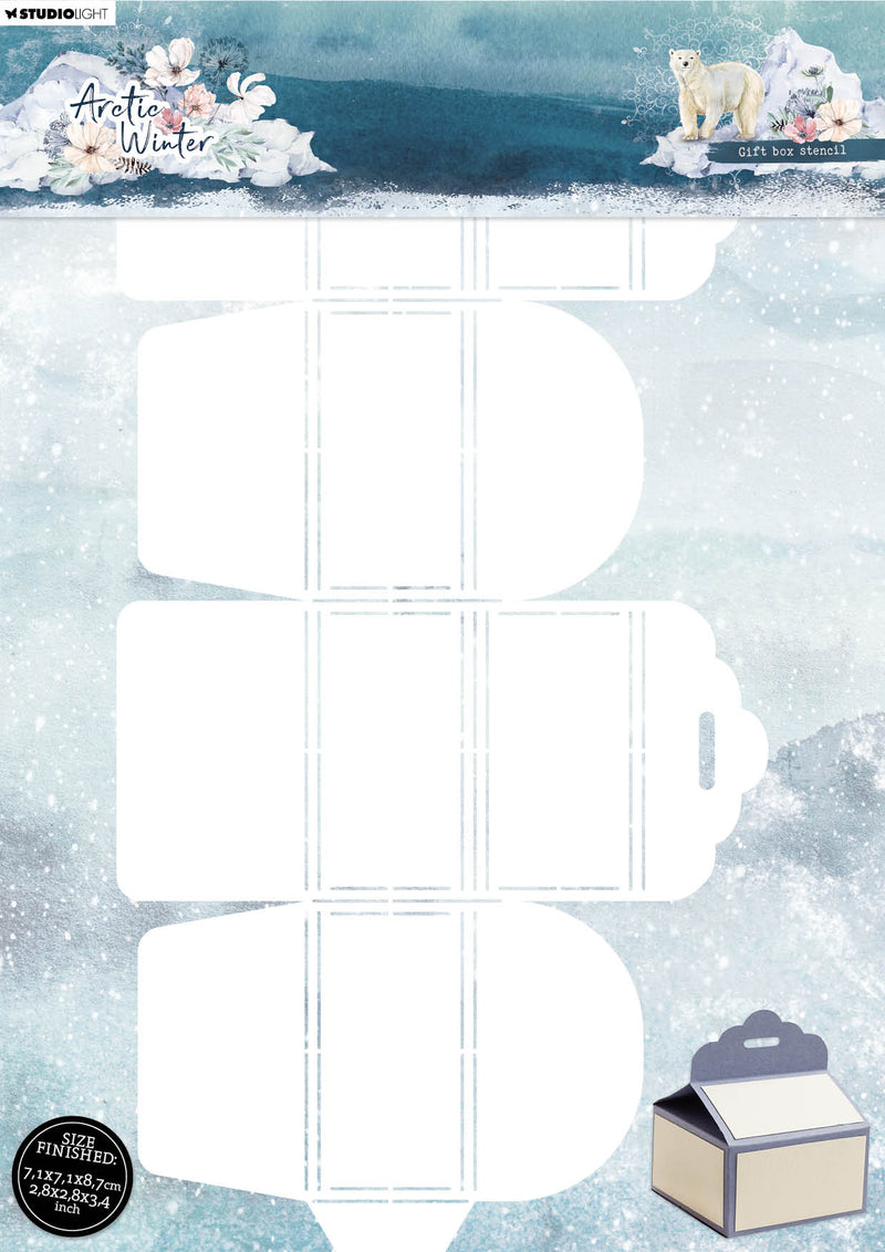 SL Stencils Giftbox Artic Winter 155x297x1mm 1 PC nr.02-1