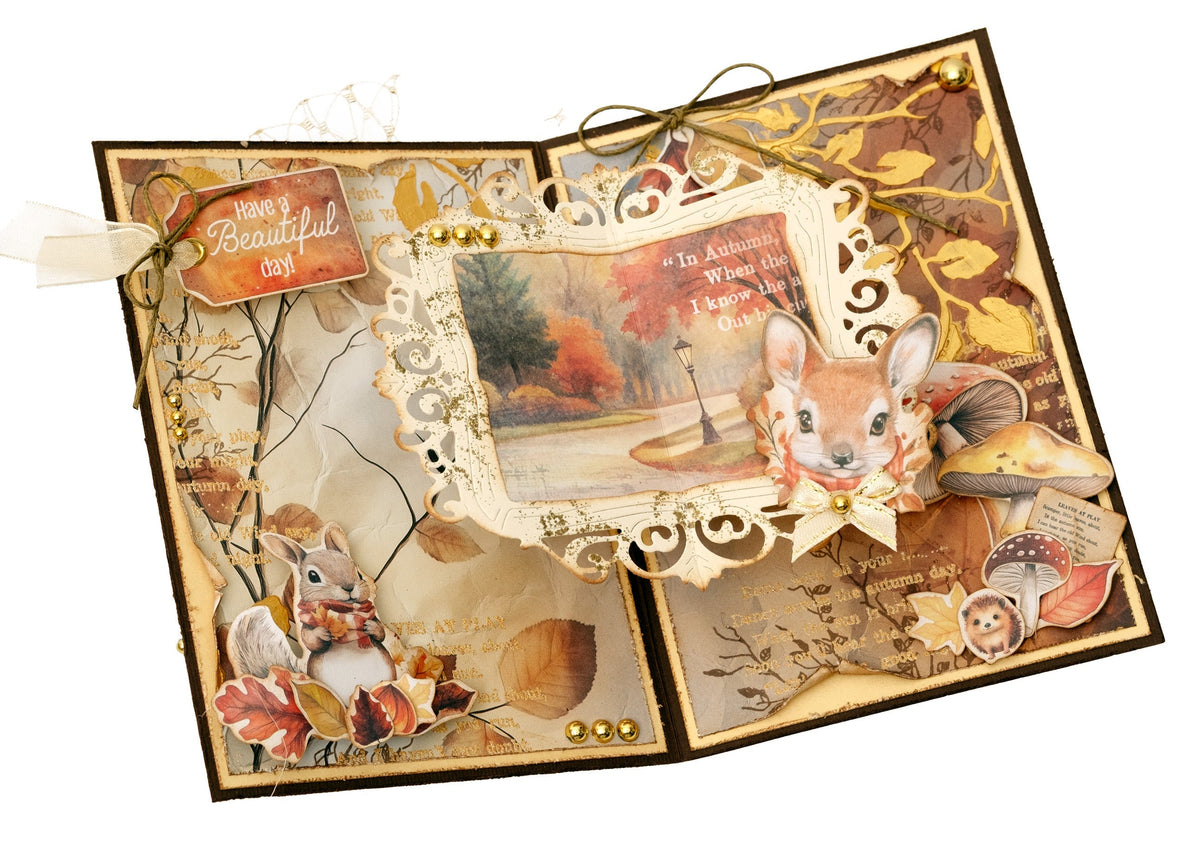 Bloc de papiers design SL - Charming Autumn - 36 feuilles-3