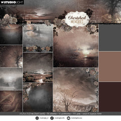 SL Design Paper Pad Background Papers Cherished Memories 36 SH-1