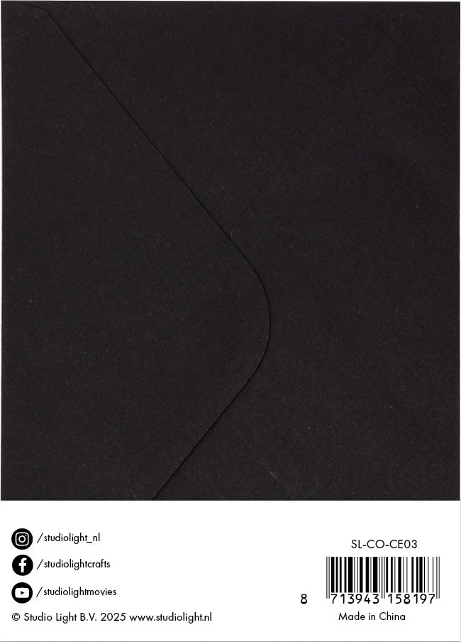 SL Cards & Envelopes Black A6 Consumables 20 PC-2
